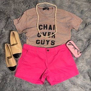 OLD NAVY low rise pink shorts size 6